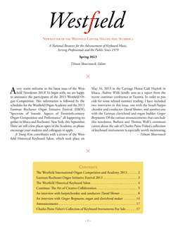 Westfield Newsletter